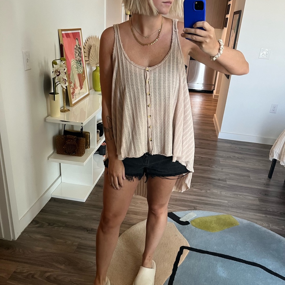 Free People Beach High Low tank